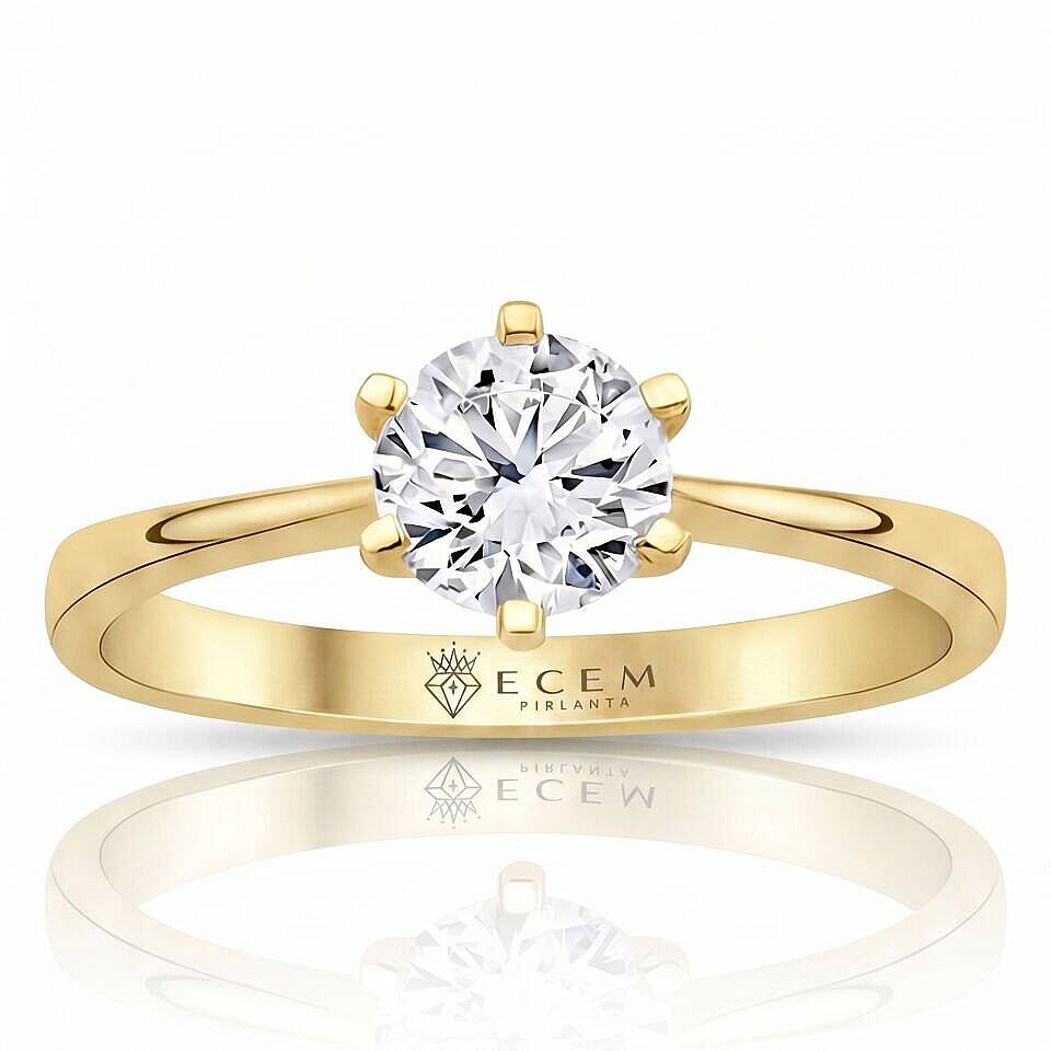 3.00 Karat D VS Laboratuvar Pırlanta Tektaş Yüzük - 2